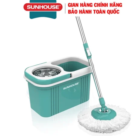 BỘ LAU NHÀ XOAY 360 ĐỘ SUNHOUSE - Hàng Chính Hãng