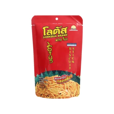 Bánh Que Cọng (Gói 50g) Đỏ Thái Lan Vị Truyền Thống Stick Biscuit Original Dorkbua Brand (Gói 50g - Đỏ)