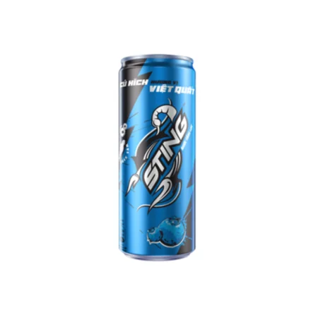 Nước tăng lực Sting Sleek hương việt quất lon 320ml