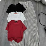 Sét bộ áo thun zip kèm quần chất kate siêu xinh phong cách Hàn Quốc M9999