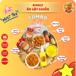 Bánh tráng Phơi Sương COMBO Ú Ù AVAGI (Bánh tráng, Tóp mỡ, túi Bơ, Ruốc hành phi, sốt tắc, ớt rim)