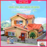 [QUÀ TẶNG ĐẶC BIỆT] Bộ mô hình đồ chơi lắp ráp nhà Nobita - Doraemon Keeppley | K20422